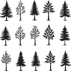 Pine Tree Silhouette Vector Bundle

Evergreen Tree SVG Clipart Set

Christmas Tree Silhouettes for Cricut & Laser Cut
