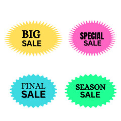 Final and Seasonal Sale Labels_Vector Offer Tags