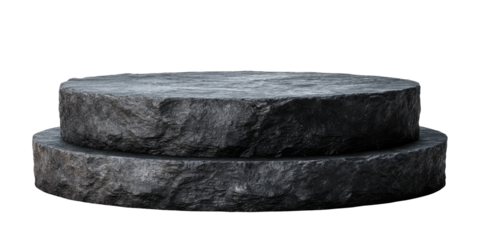 Two-tiered stone podium