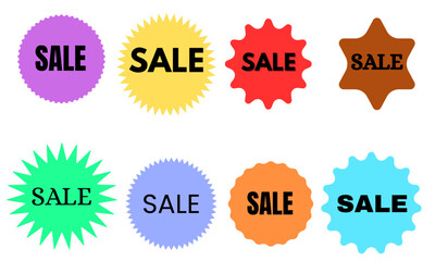 Flash SALE Vector Badges_Starburst Promo Design