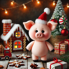 santa claus with gifts, santa claus and gifts, santa claus and christmas tree, snowman and christmas tree, christmas decoration with snowman