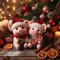 santa claus with gifts, santa claus and gifts, santa claus and christmas tree, snowman and christmas tree, christmas decoration with snowman