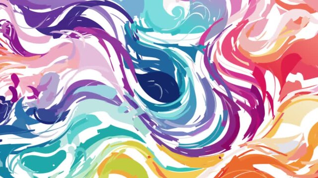Colorful marble ink texture, abstract swirling liquid patterns, vivid and artistic,organic background,animated abstract loop,flowing shapes,vector animation,smooth motion,dynamic backdrop,motion desig