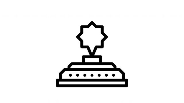 land mine minimalist stroke animation