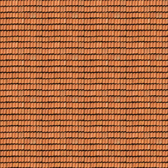 seamless image of red roof tiles arranged neatly