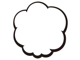 シンプルな吹き出し