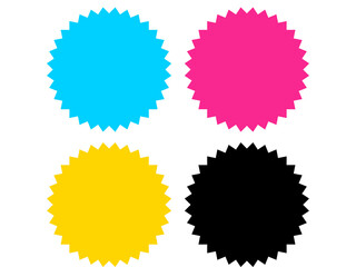 シンプルなギザギザの吹き出し