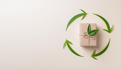 Fototapeta premium product package made from recycled cardboard