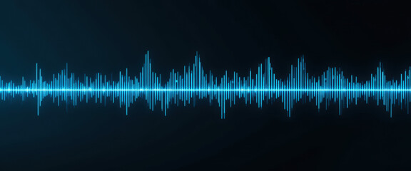 Sound wave visualization digital audio spectrum graphical representation tech environment abstract concept