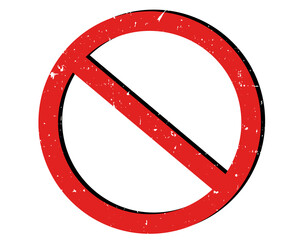 Banned round red grunge stamp png Image Red prohibition sign. Circle empty ban sign symbol. Red no sign. Prohibition symbol. Warning is prohibited from entering. Circle red warning icon.