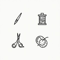 vector illustration of a set of tools