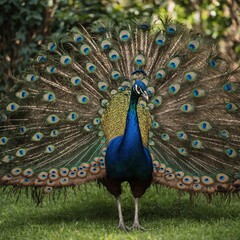 Obraz premium peacock with feathers