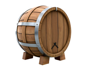 Wooden Barrel Illustration