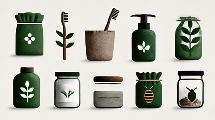 Eco-friendly products illustration