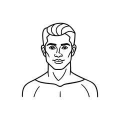 Body builder line art, Workout refers to physical exercise or activity performed to improve fitness, strength, or overall health