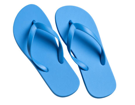 blue flip flops