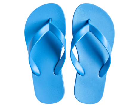blue flip flops - Powered by Adobe