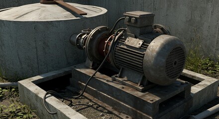 Industrial Storage Tanks in Petroleum Production Facility
