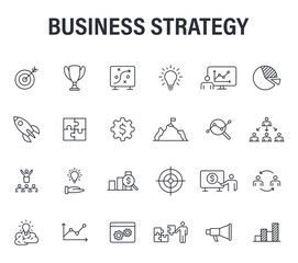 Business & Finance icon outline vector Illustration mega icons design new