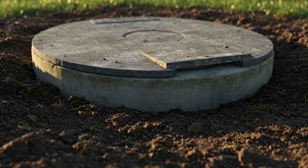 Septic Tank Lid Concrete in Ground