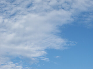 blue sky cloudscape background