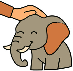 elephant cartoon illustratio