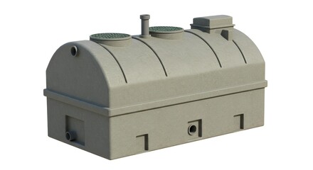 Septic Tank, isolated on white background