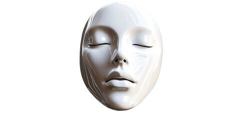 Cultural Identity Mask Sculpture Abstract Human Expression Art transparent background
