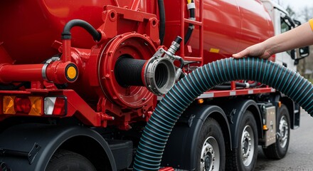 Septic Tank Truck with Hose