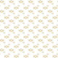 Colorful Abstract Floral Pattern with Four-Petal Symmetry on White Background