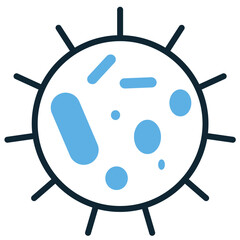 Cell body icon vector representing biological structure and life. Perfect for illustrating molecular biology, anatomy, and cellular research concepts.