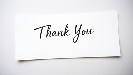 thank you note on paper