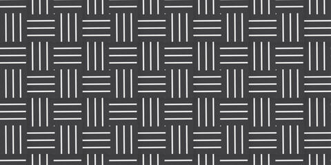 Seamless weave pattern geometric fabric vintage textile illustration.	