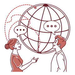 Funnel with gears and dollar signs, representing sales conversion and financial optimization isolated on white background