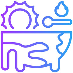 Climate Change icon for weather, business, website, application, printing, document, poster design, etc