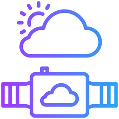 weather watch icon for weather, business, website, application, printing, document, poster design, etc