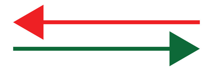 arrows pointing both ways. Both sided right left pointing arrow. Horizontal double-headed arrow. Dual sided arrow vector. Arrows data transfer icon. EPS10