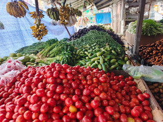 Vibrant Fresh Produce Display at Local Market
