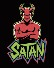 devil with a red ribbon