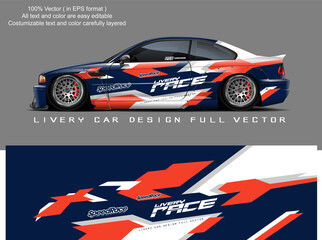 car livery graphic vector. abstract grunge background design for vehicle vinyl wrap and car branding