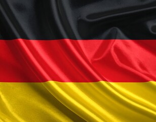 Obraz premium German flag, draped fabric