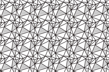 Black and White Geometric Line Pattern