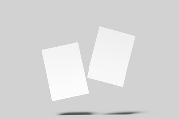 Naklejka premium A4 Flyer Blank Mockup