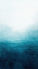 Obraz premium Abstract watercolor painting of serene ocean scene