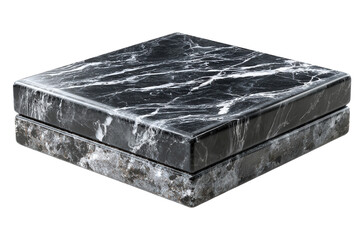 Elegance in Black Marble Luxury Box Design Decorative Object Artistic Craftsmanship Texture Design