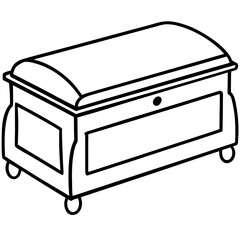 Children's toy storage bench vector 