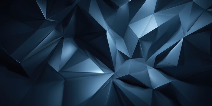 Dark Blue Abstract Geometric Pattern