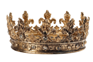 Golden crown royalty ornate jewel headwear elegant vintage royal wealth antique king queen power 100