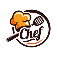 Chef, hotel, restaurant logo