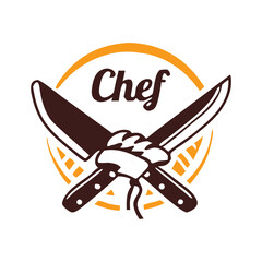 Chef, hotel, restaurant logo